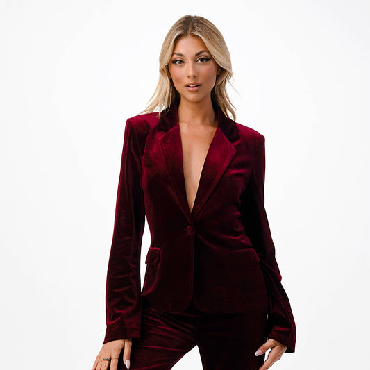 Velvet Holiday Blazer