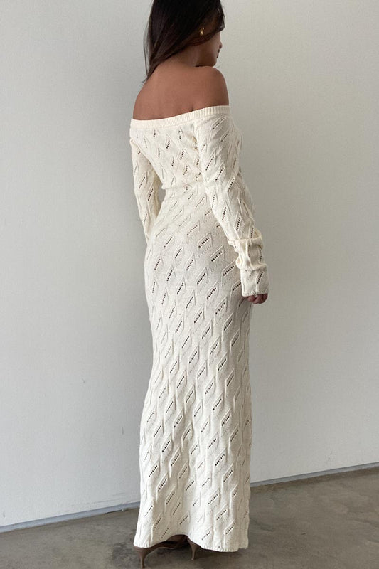 Cazzie Crochet Maxi Dress