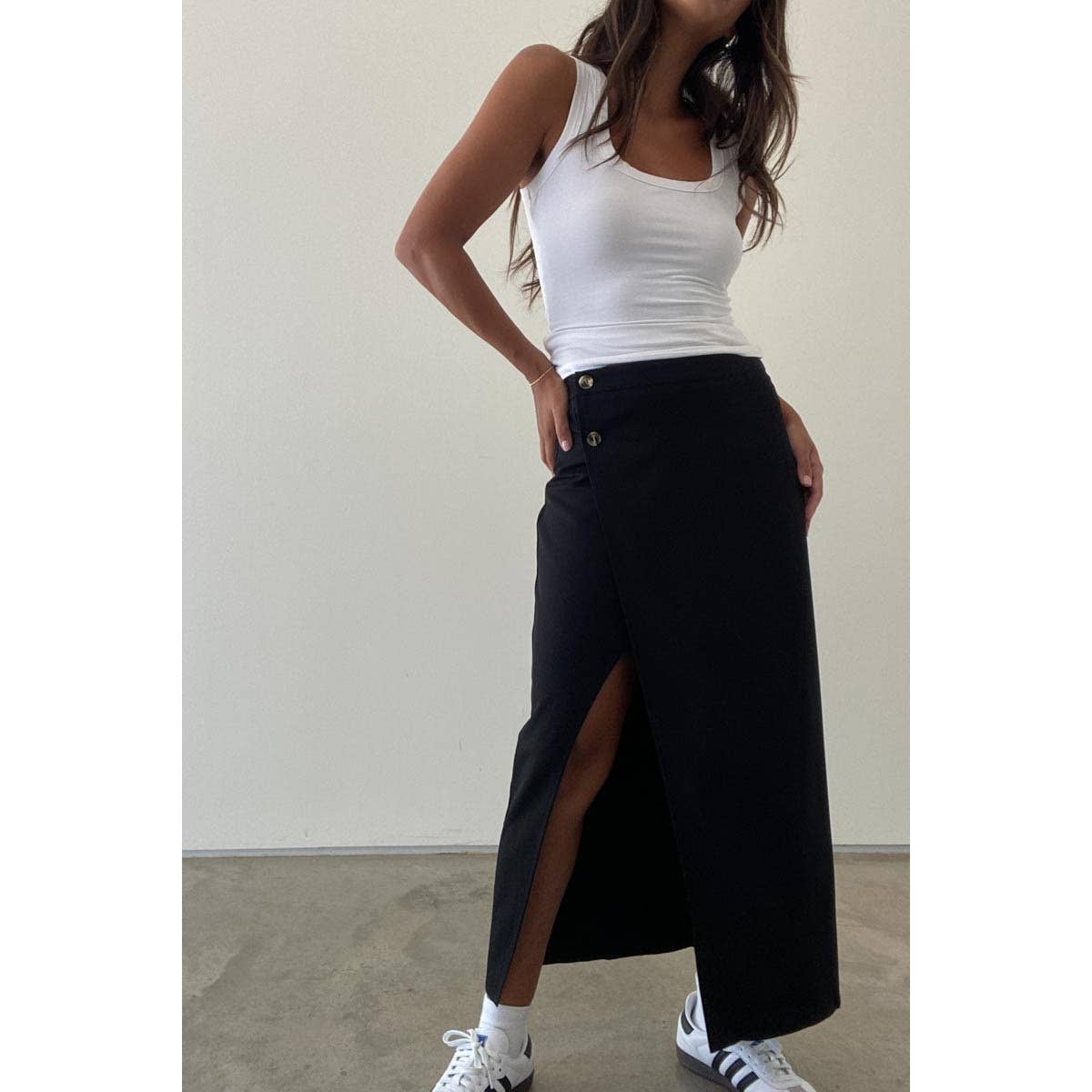 The Jules Wrap Midi Skirt